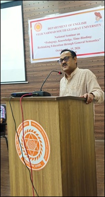 National Seminar on “Pedagogy, Knowledge, Time-Binding: Rethinking Education through General Semantics” from October 13 to 15, 2026